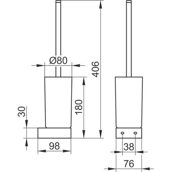 Ёршик для унитаза Keuco Edition 30064019000 - 2 Ёршик для унитаза Keuco Edition 30064019000 фото 2