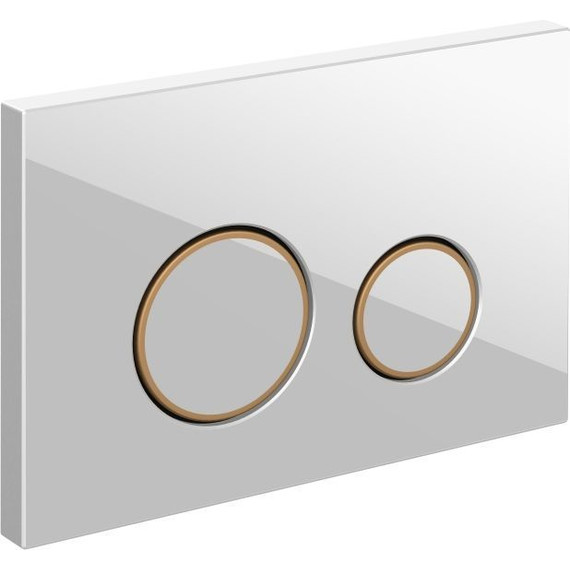 Кнопка смыва Cersanit Twins A63535, белый фото 2