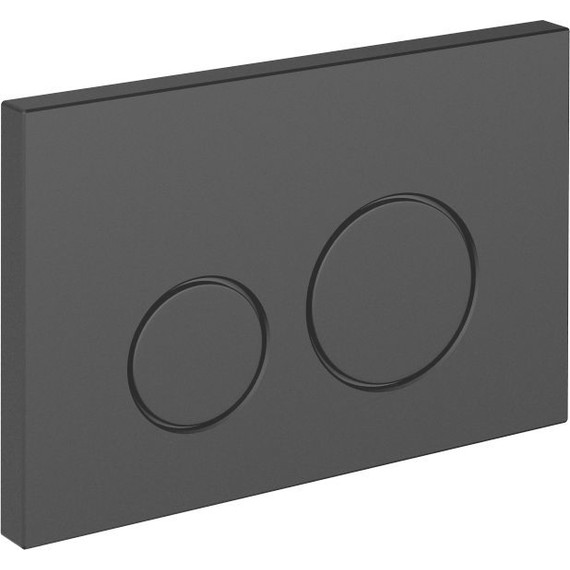 Кнопка смыва Cersanit Twins A63525, черный матовый фото 2