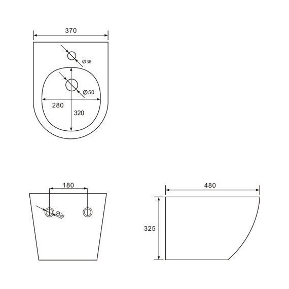 Биде подвесное Comforty 103-1B фото 5