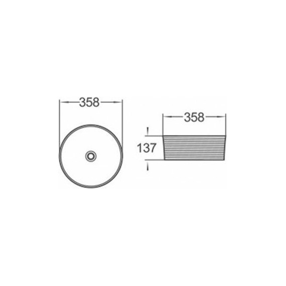 Раковина-чаша Comforty 35 см 103MB, черный матовый фото 5