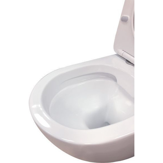 Унитаз подвесной безободковый Comforty 103 с крышкой микролифт - 3 Унитаз подвесной безободковый Comforty 103 с крышкой микролифт фото 3