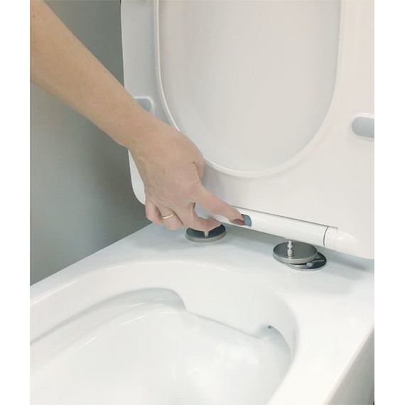 Унитаз подвесной безободковый Comforty 103 с крышкой микролифт - 5 Унитаз подвесной безободковый Comforty 103 с крышкой микролифт фото 5