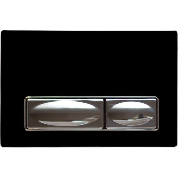 Кнопка смыва Creavit Design GP4002.00, черный/хром фото 