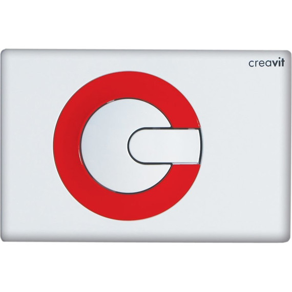 Кнопка смыва Creavit Power GP5001.01, белый/красный фото 