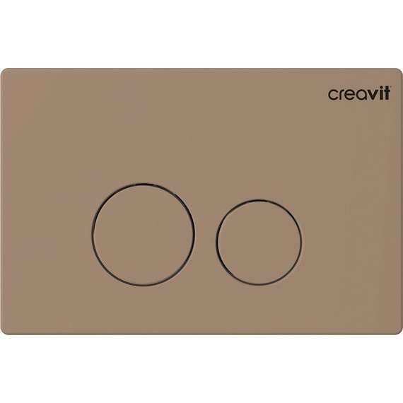 Кнопка смыва Creavit Terra GP9002.06, капучино матовый фото 