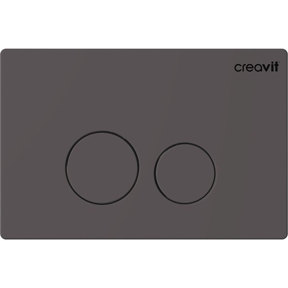 Кнопка смыва Creavit Terra GP9002.04, антрацит матовый фото 