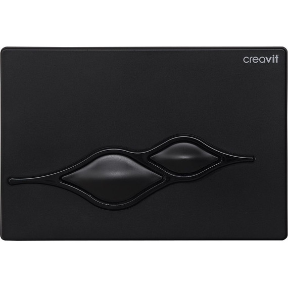 Кнопка смыва Creavit Ufo GP1002.02, черный глянцевый фото 