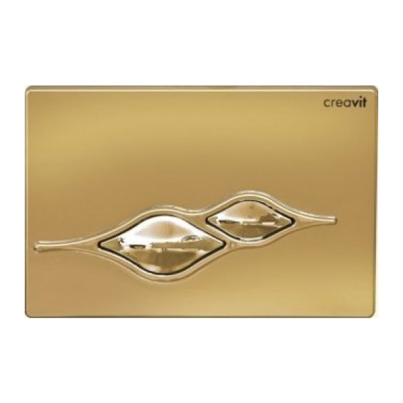 Кнопка смыва Creavit Ufo GP1005.00, золото фото 
