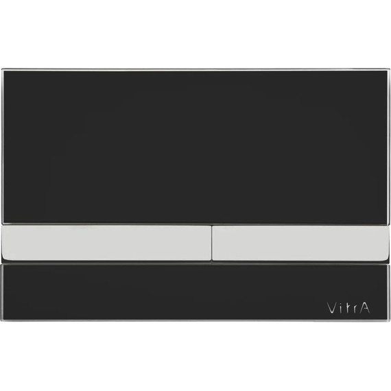 Кнопка смыва Vitra Select 740-1101, черный глянцевый/хром фото 