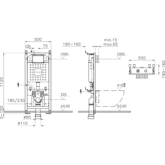 Инсталляция для унитаза Vitra V12 762-5800-01 - 5 Инсталляция для унитаза Vitra V12 762-5800-01 фото 5