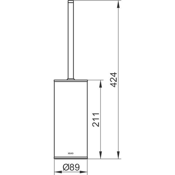 Ёршик для унитаза Keuco Moll 04969010100, цвет хром/белый - 3 Ёршик для унитаза Keuco Moll 04969010100, цвет хром/белый фото 3