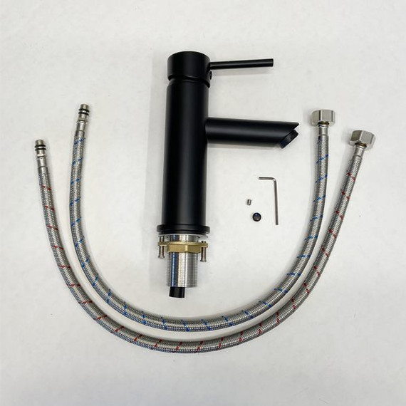 Смеситель для раковины Comforty FC018A-CMT, черный матовый фото 5