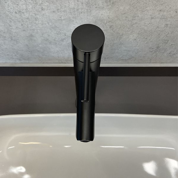 Смеситель для раковины высокий Comforty FC018B-CMT, черный матовый фото 4