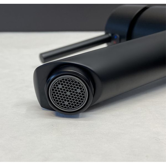 Смеситель для раковины высокий Comforty FC018B-CMT, черный матовый фото 5