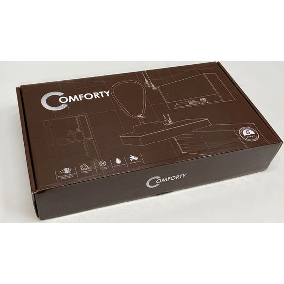 Смеситель для раковины высокий Comforty FC018B-CMT, черный матовый фото 7