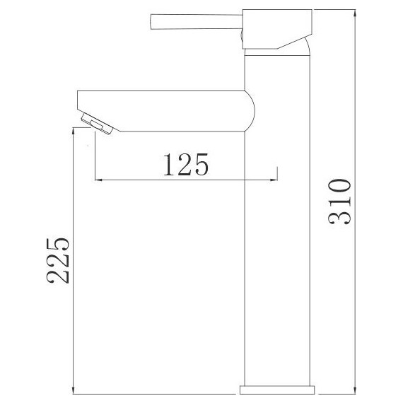 Смеситель для раковины высокий Comforty FC018B-CMT, черный матовый фото 8