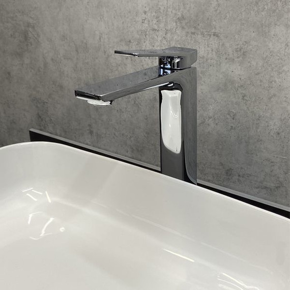 Смеситель для раковины высокий Comforty FC071B-CCT, Цвет производителя: хром фото 3