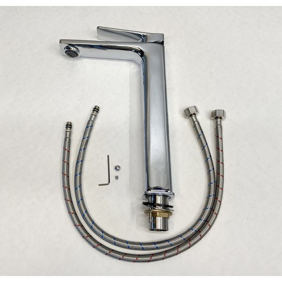 Смеситель для раковины высокий Comforty FC071B-CCT, Цвет производителя: хром фото 6