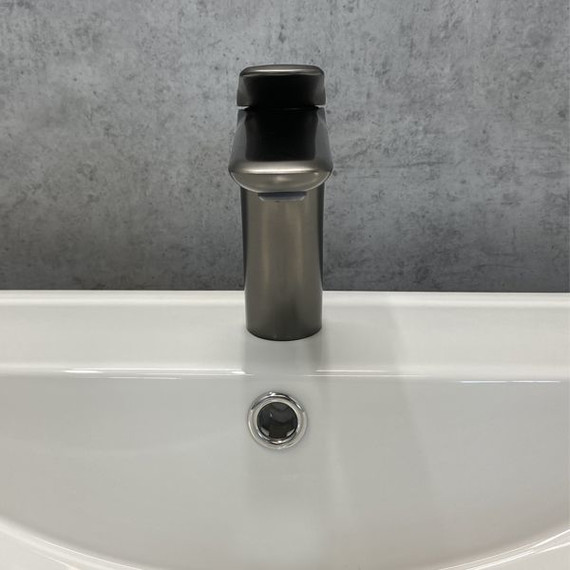 Смеситель для раковины Comforty FC074A-CGT, графит, Цвет производителя: оружейная сталь фото 3