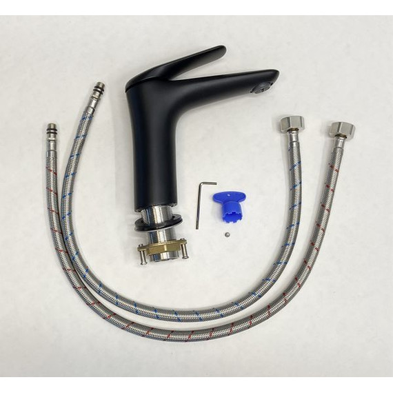 Смеситель для раковины Comforty FC074A-CMT, черный матовый, Цвет производителя: чёрный матовый фото 6