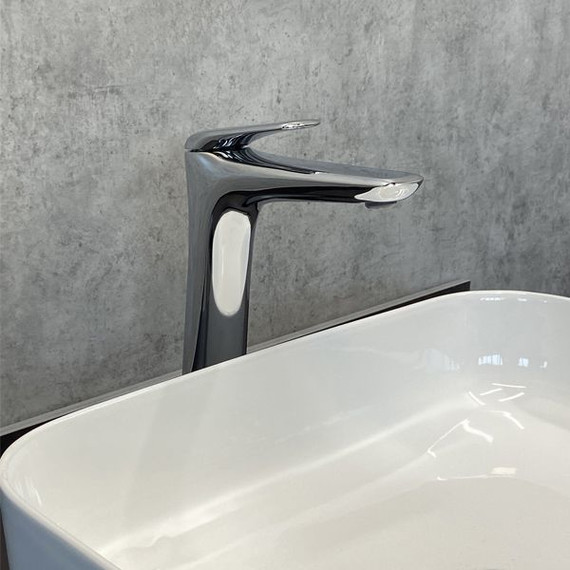 Смеситель для раковины высокий Comforty FC074B-CCT, Цвет производителя: хром фото 2