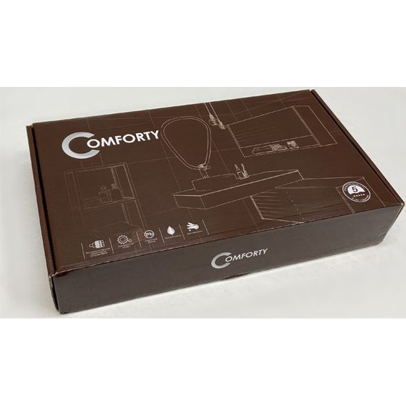 Смеситель для раковины высокий Comforty FC074B-CMT, черный матовый, Цвет производителя: чёрный матовый фото 7