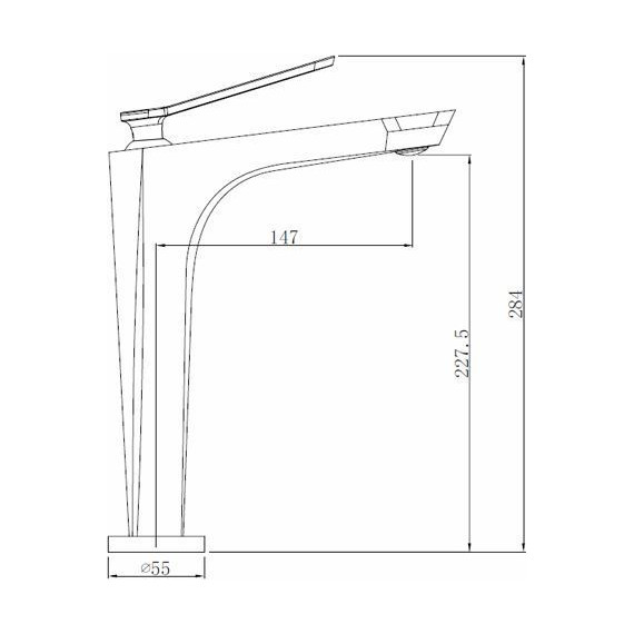 Смеситель для раковины высокий Comforty FC088B-CMT, черный матовый фото 10
