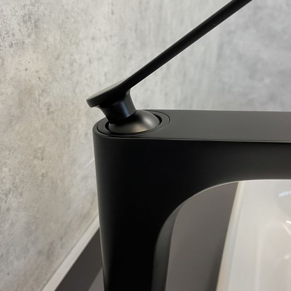 Смеситель для раковины высокий Comforty FC088B-CMT, черный матовый фото 6