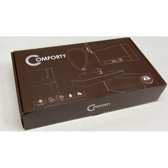 Смеситель для раковины высокий Comforty FC088B-CMT, черный матовый фото 8