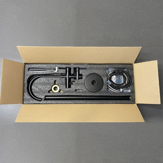 Смеситель для ванны Comforty FE018M-CMT, черный матовый, Цвет производителя: чёрный матовый фото 8