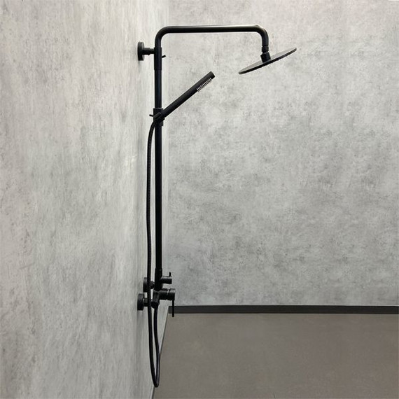 Душевая стойка Comforty FF018W-CMT, черный матовый фото 3