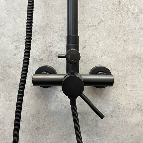 Душевая стойка Comforty FF018W-CMT, черный матовый фото 8