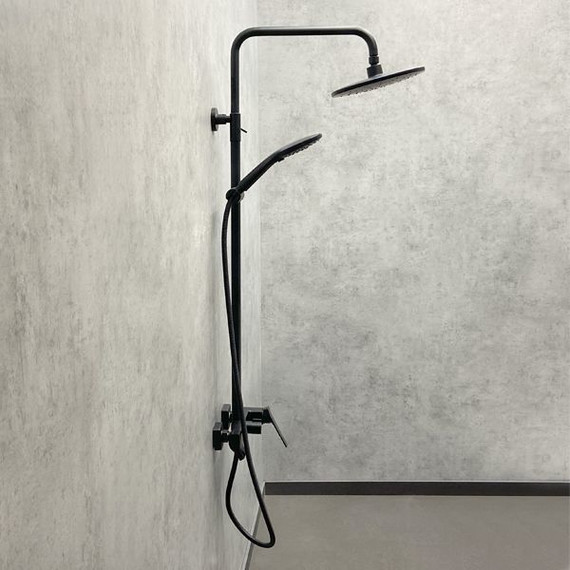 Душевая стойка Comforty FF071R-CMT, черный матовый - 2 Душевая стойка Comforty FF071R-CMT, черный матовый фото 2