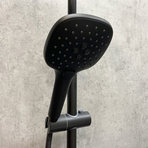 Душевая стойка Comforty FF071R-CMT, черный матовый - 5 Душевая стойка Comforty FF071R-CMT, черный матовый фото 5