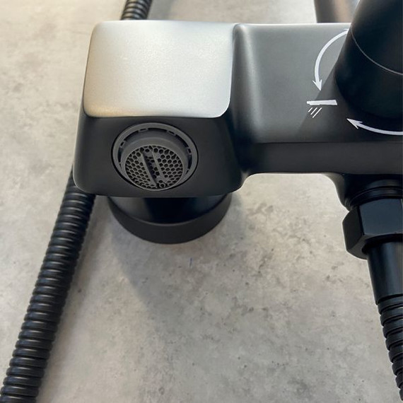 Душевая стойка Comforty FF074R-CMT, черный матовый фото 8