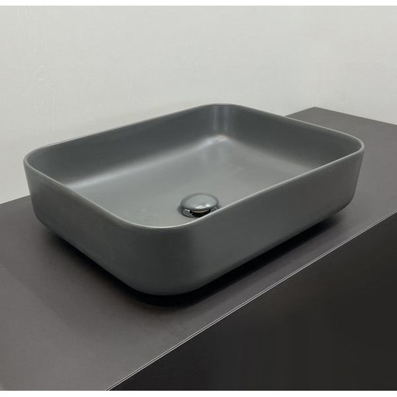 Раковина-чаша Comforty 50 см T-Y9378MDH, графит матовый фото 2