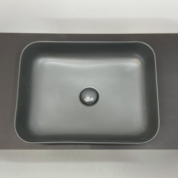 Раковина-чаша Comforty 50 см T-Y9378MDH, графит матовый фото 4