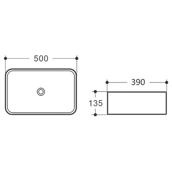 Раковина-чаша Comforty 50 см T-Y9378MDH, графит матовый фото 6