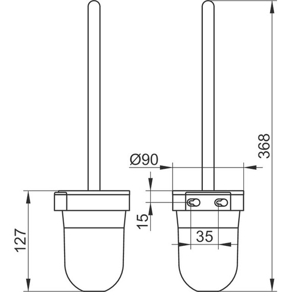 Ёршик для унитаза Keuco Smart 02364010100 - 2 Ёршик для унитаза Keuco Smart 02364010100 фото 2