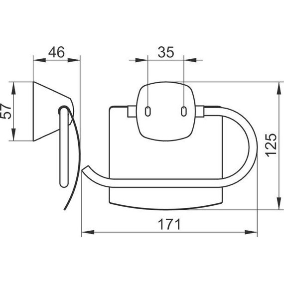 Держатель для туалетной бумаги Keuco City 02760010000 - 2 Держатель для туалетной бумаги Keuco City 02760010000 фото 2