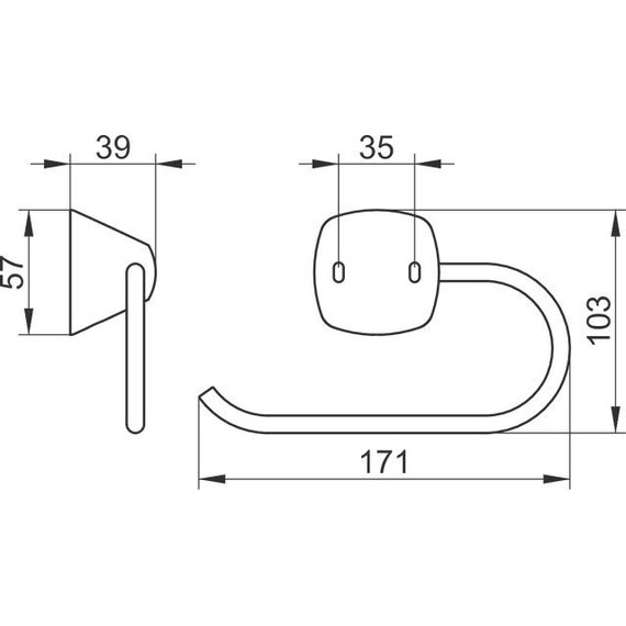Держатель для туалетной бумаги Keuco City 02762010000 - 2 Держатель для туалетной бумаги Keuco City 02762010000 фото 2
