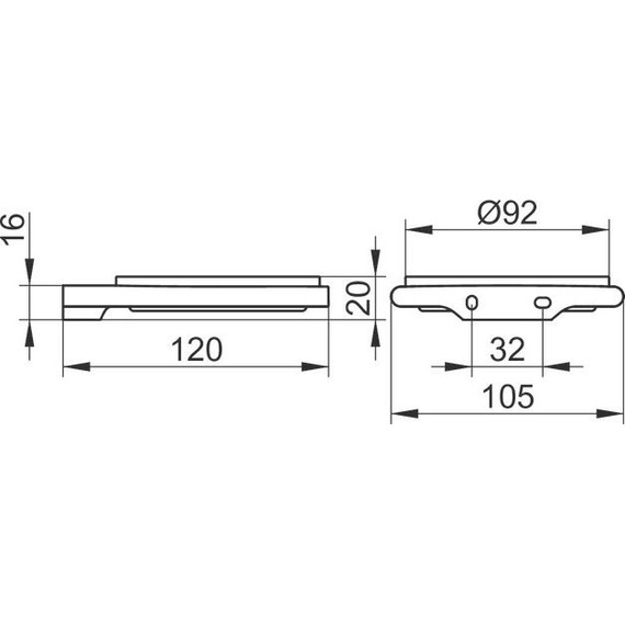 Мыльница Keuco Edition 400 11555019000 фото 4