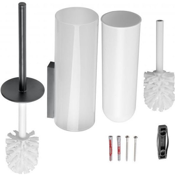 Ёршик для унитаза Keuco Edition 400 11564139000, цвет чёрный матовый - 5 Ёршик для унитаза Keuco Edition 400 11564139000, цвет чёрный матовый фото 5