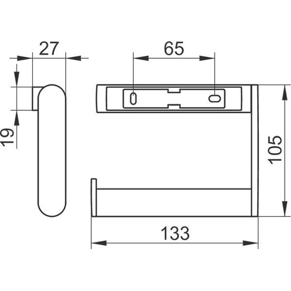 Держатель для туалетной бумаги Keuco Plan 14962370000, цвет чёрный матовый - 11 Держатель для туалетной бумаги Keuco Plan 14962370000, цвет чёрный матовый фото 11