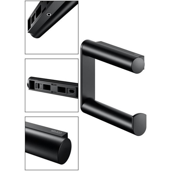 Держатель для туалетной бумаги Keuco Plan 14962370000, цвет чёрный матовый - 10 Держатель для туалетной бумаги Keuco Plan 14962370000, цвет чёрный матовый фото 10