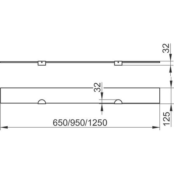 Стеклянная полка Keuco Edition 300 65 см 30010005600 - 2 Стеклянная полка Keuco Edition 300 65 см 30010005600 фото 2
