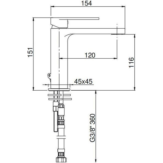 Смеситель для раковины AQG Alpha 01ALP100BL, белый матовый - 4 Смеситель для раковины AQG Alpha 01ALP100BL, белый матовый фото 4
