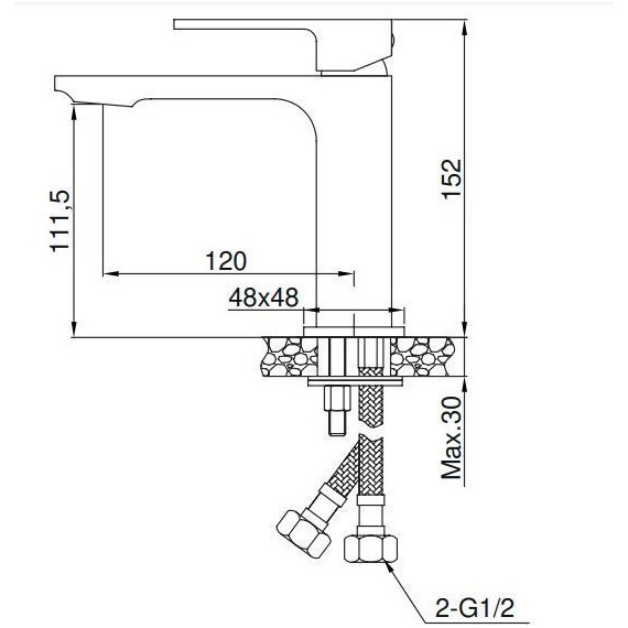 Смеситель для раковины AQG Bold 01BOL100CR - 5 Смеситель для раковины AQG Bold 01BOL100CR фото 5