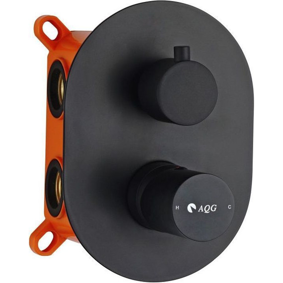 Смеситель для ванны AQG Tube 01TUB351NG, черный матовый фото 